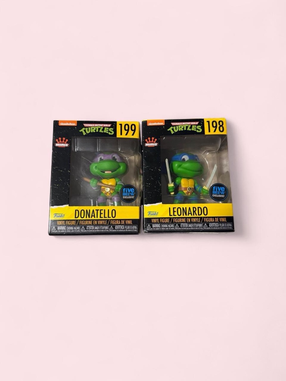 Funko Teenage Mutant Ninja Turtles Donatello & Leonardo Vinyl Figures - Green